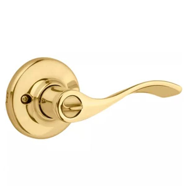 Kwikset: Balboa Privacy Door Leverset / Polished Brass